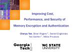 Enhancing Performance and Security of Memory Encryption via Split Counters and Galois/Counter Mode - slide 1