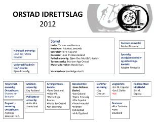 orstad idrettslag 2012
