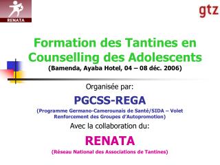 formation des tantines en counselling des adolescents bamenda ayaba hotel 04 08 d c 2006