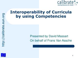 Interoperability of Curricula by using Competencies