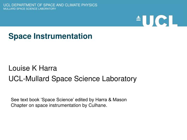 space instrumentation