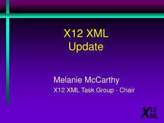 X12 XML Update