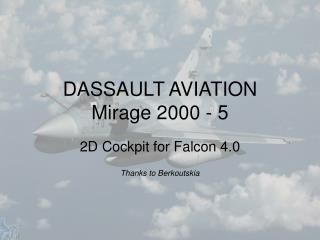 DASSAULT AVIATION Mirage 2000 - 5