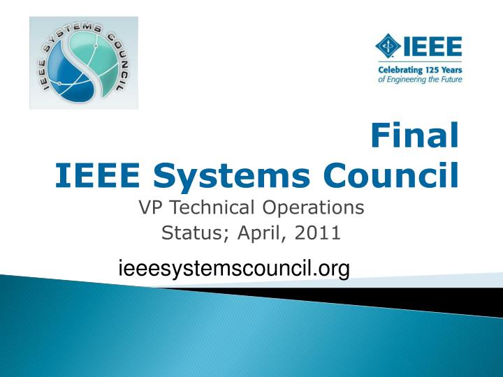 final ieee systems council