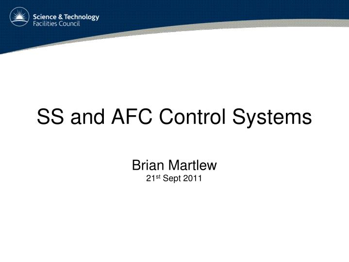 ss and afc control systems