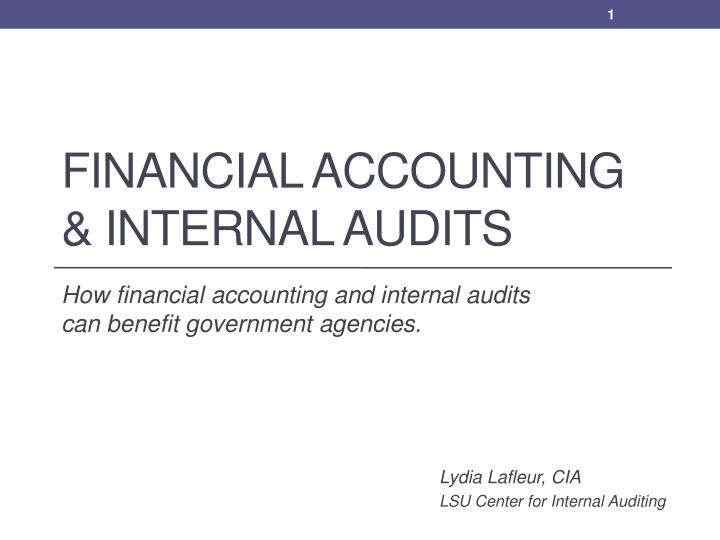 financial accounting internal audits
