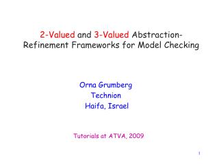 2-Valued and 3-Valued Abstraction-Refinement Frameworks for Model Checking
