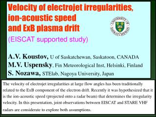 Velocity of electrojet irregularities, ion-acoustic speed and ExB plasma drift