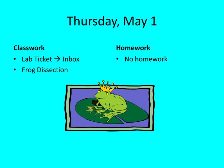 thursday may 1