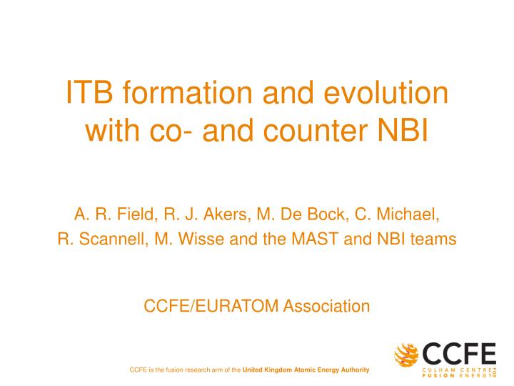 itb formation and evolution with co and counter nbi