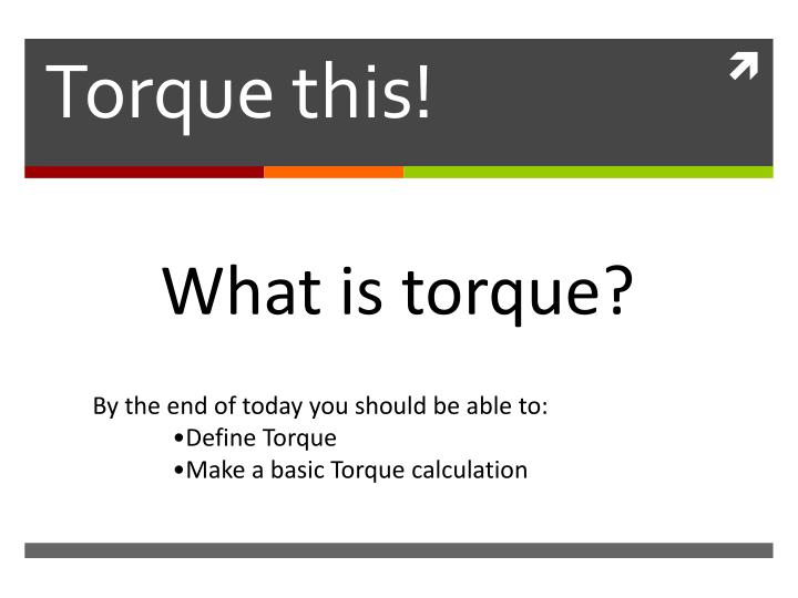 torque this