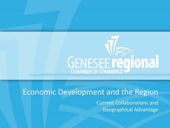 economic development and the region