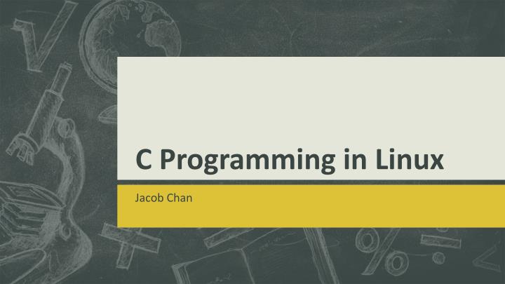 c programming in linux
