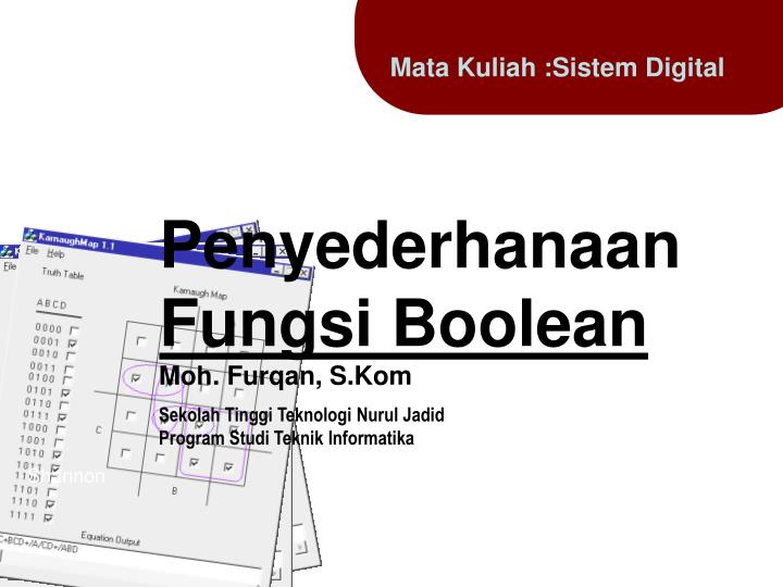 penyederhanaan fungsi boolean