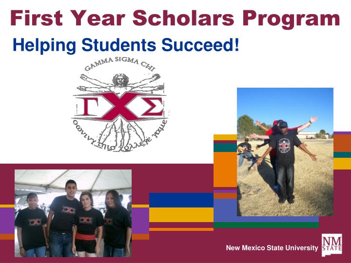 first year scholars program