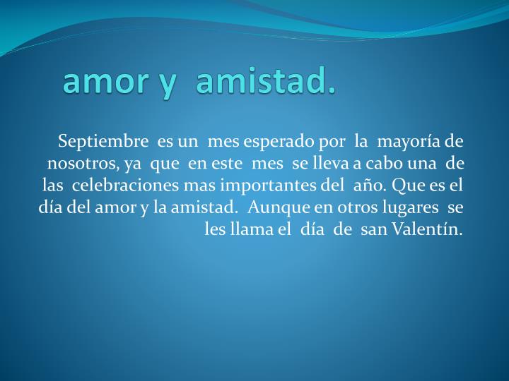 amor y amistad