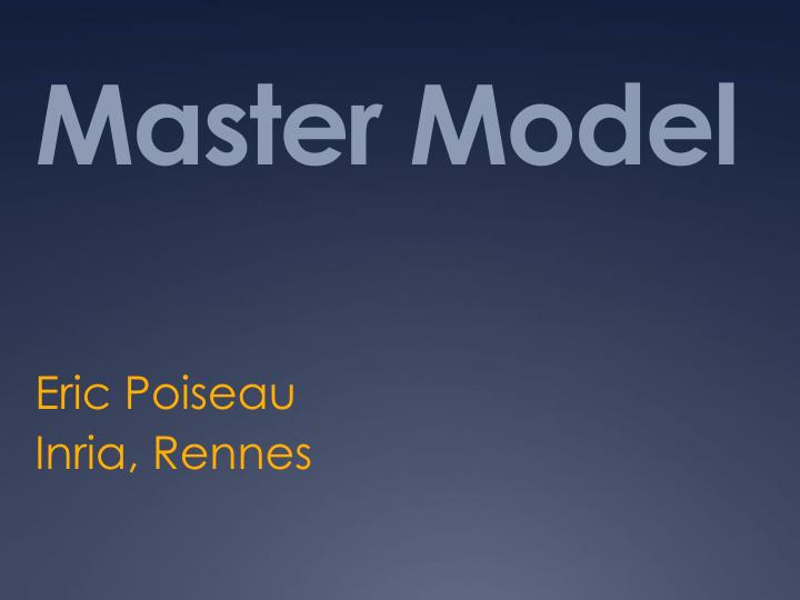 master model