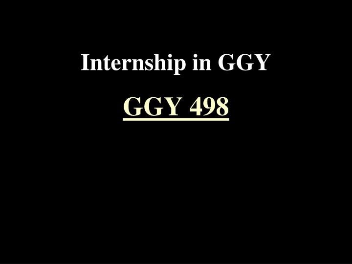 internship in ggy