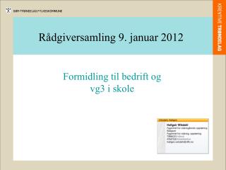r dgiversamling 9 januar 2012