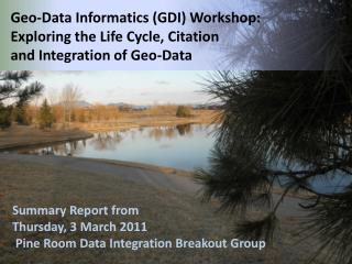 Summary Report from Thursday, 3 March 2011 Pine Room Data Integration Breakout Group