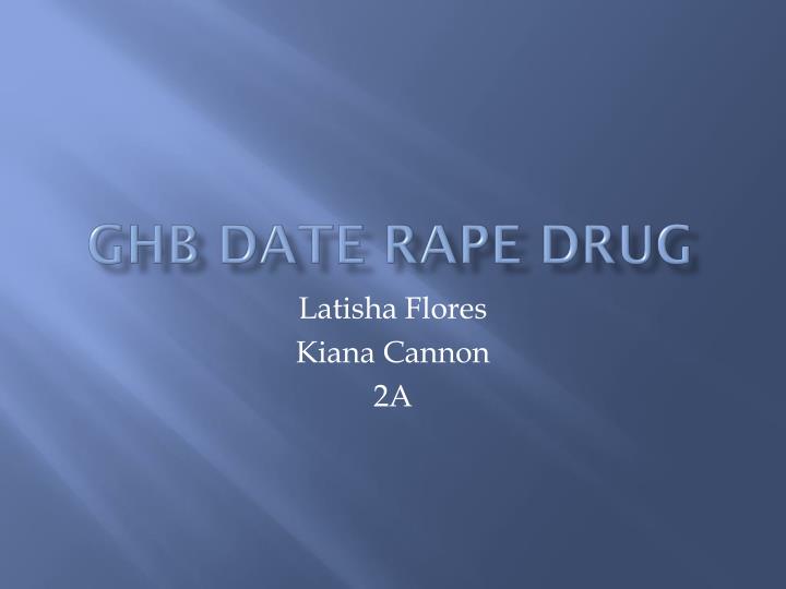 ghb date rape drug
