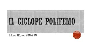 il ciclope polifemo