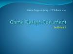 Game D esign Document - slide 1