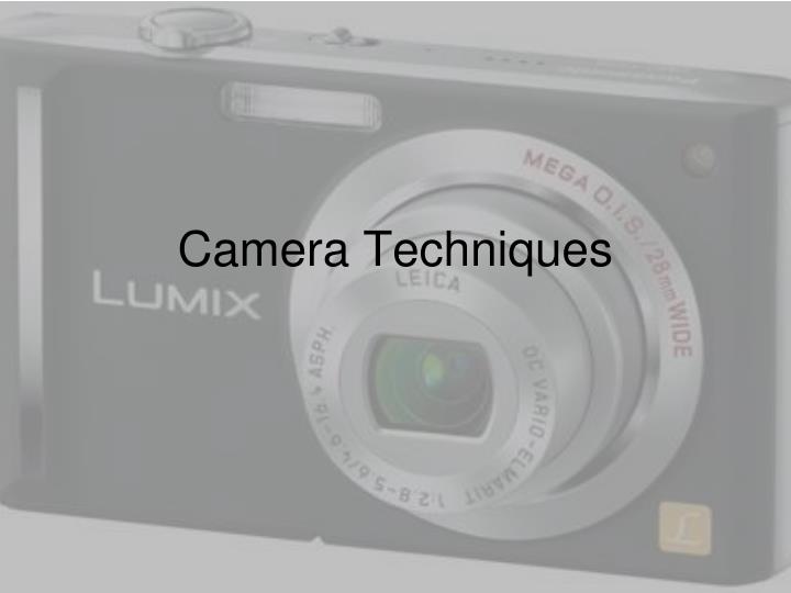 camera techniques