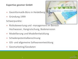 expertise geomer gmbh