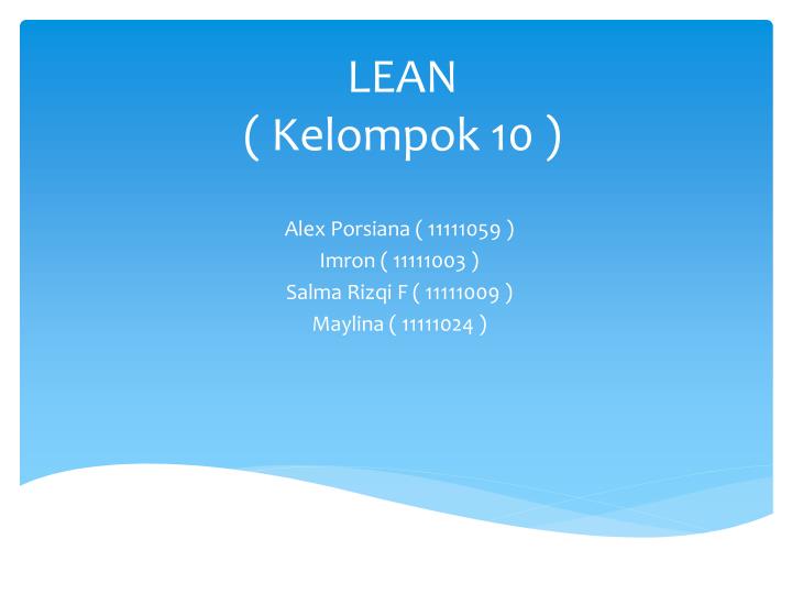 lean kelompok 10