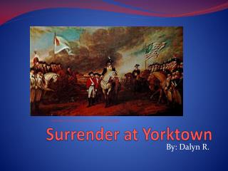 Surrender at Yorktown