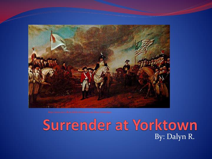 surrender at yorktown