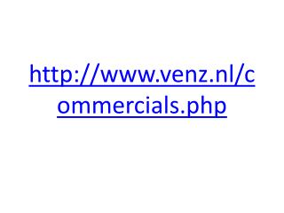 http www venz nl commercials php