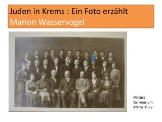 juden in krems ein foto erz hlt marion wasservogel