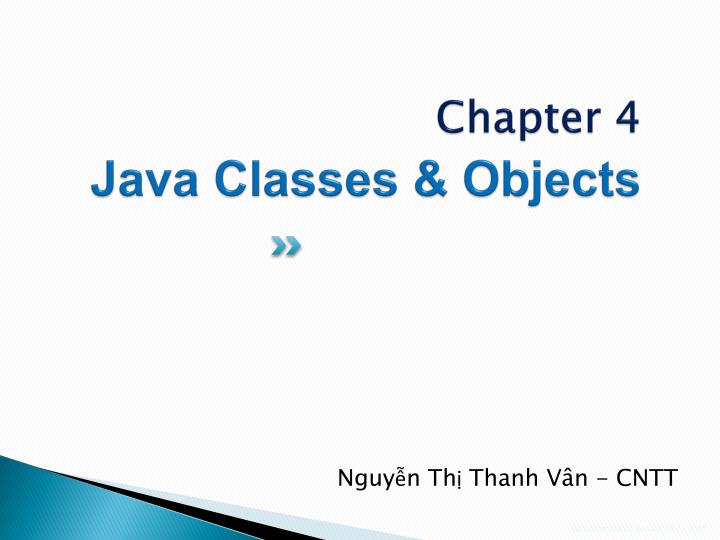 chapter 4 java classes objects
