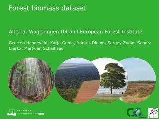 Forest biomass dataset