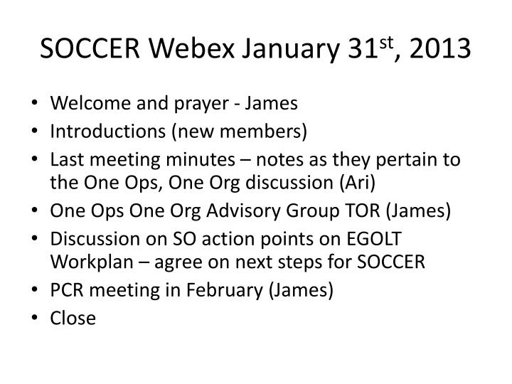 soccer webex january 31 st 2013