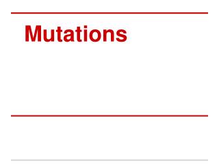 mutations