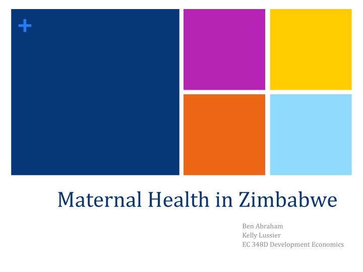 maternal health in zimbabwe