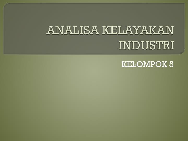 analisa kelayakan industri