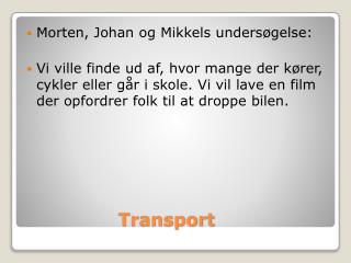 transport