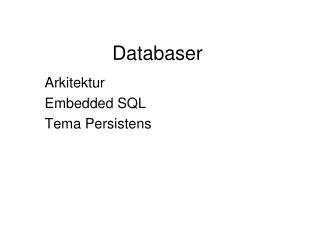 Databaser