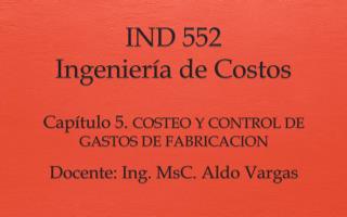 ind 552 ingenier a de costos