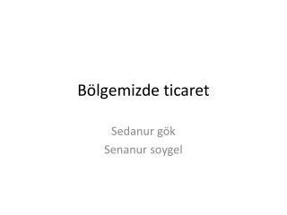 b lgemizde ticaret