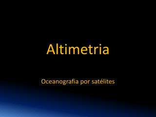 altimetria