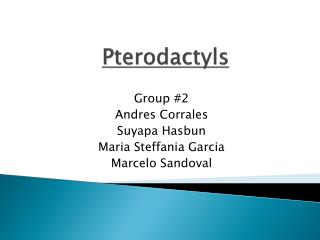 Pterodactyls