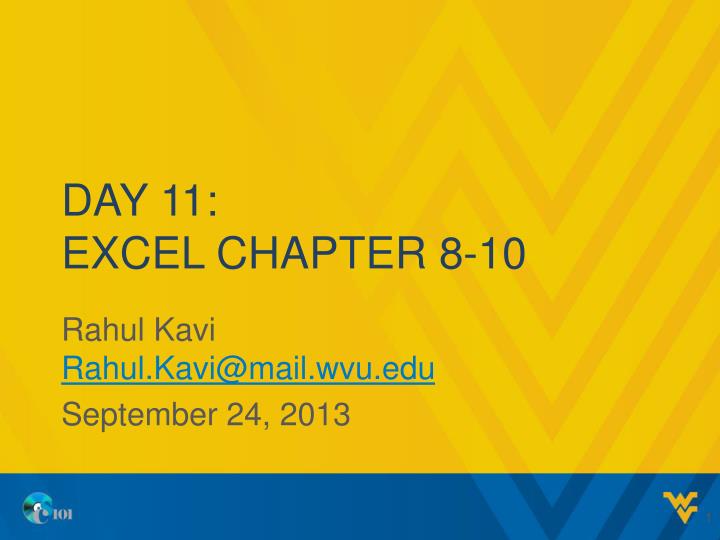 day 11 excel chapter 8 10