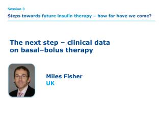 The next step – clinical data on basal–bolus therapy