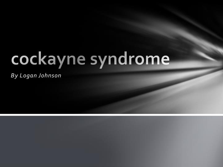 cockayne syndrome
