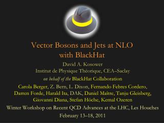 Vector Bosons and Jets at NLO with BlackHat